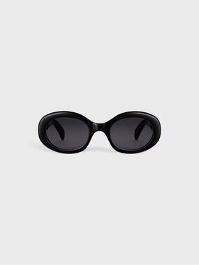 Celine Black Oval Sunglasses for Women